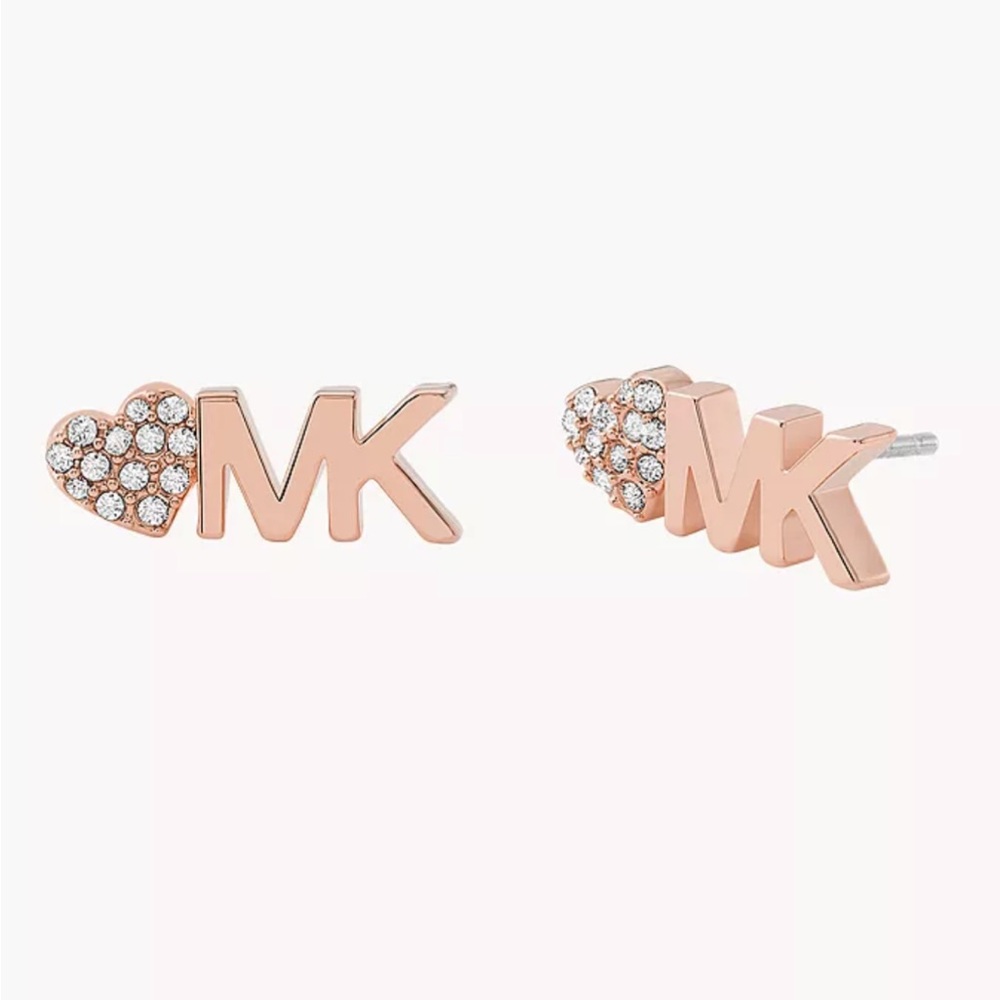 Michael Kors Fashion Rose Gold-Tone Brass Stud Earrings